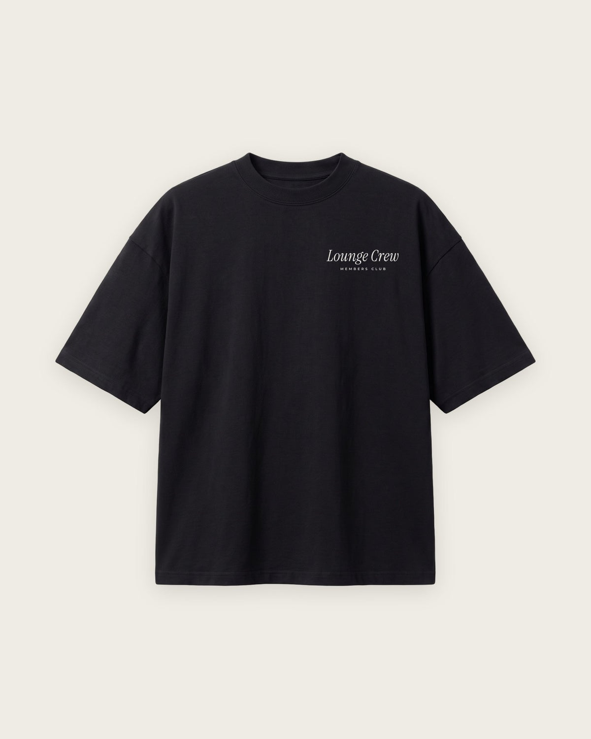 Camiseta Oversized “I Check My Watch” — Preto — frente