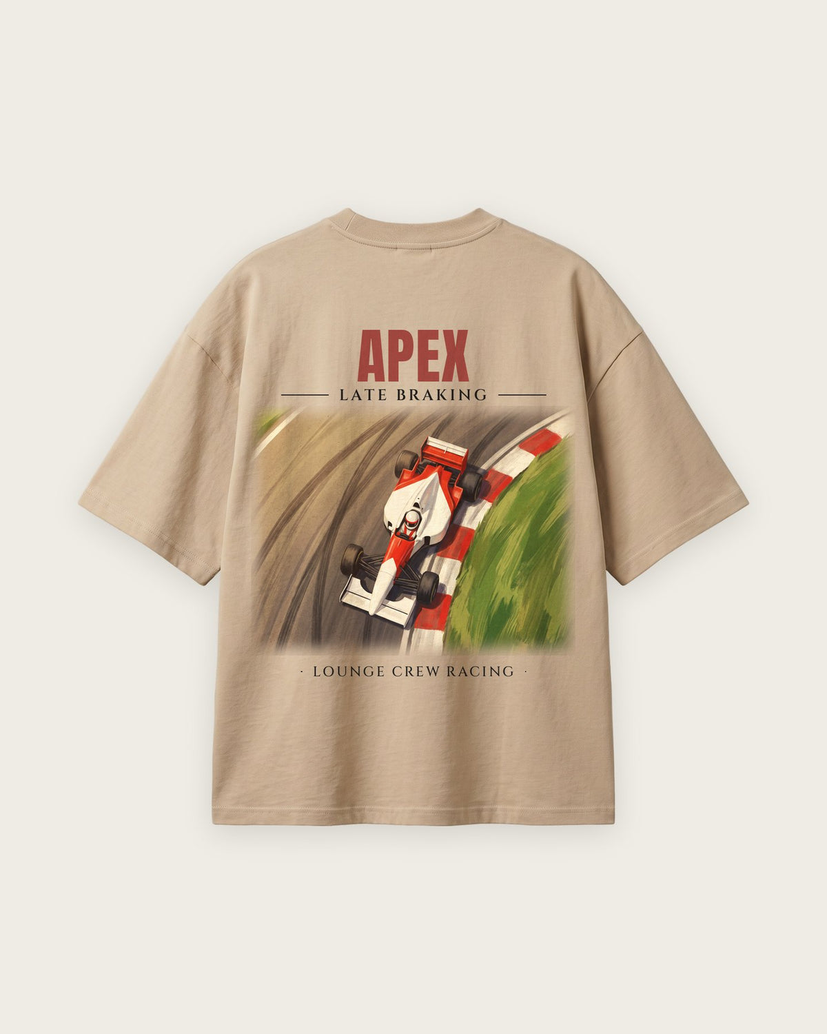Camiseta “Apex” — Areia — oversized