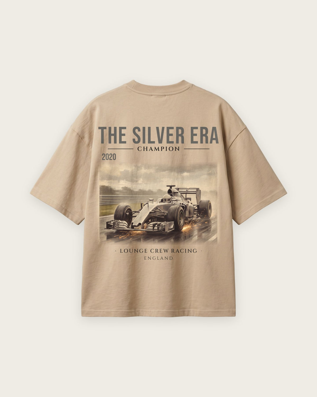 Camiseta “The Silver Era 2020” — Areia — oversized