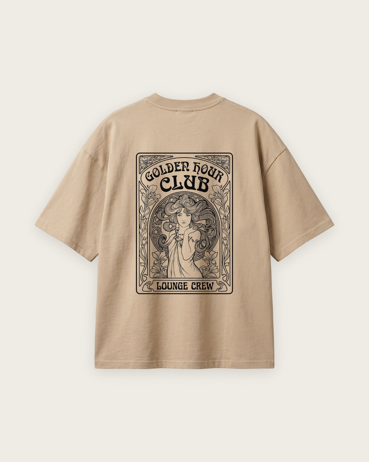 Camiseta “Golden Hour Club” — Areia