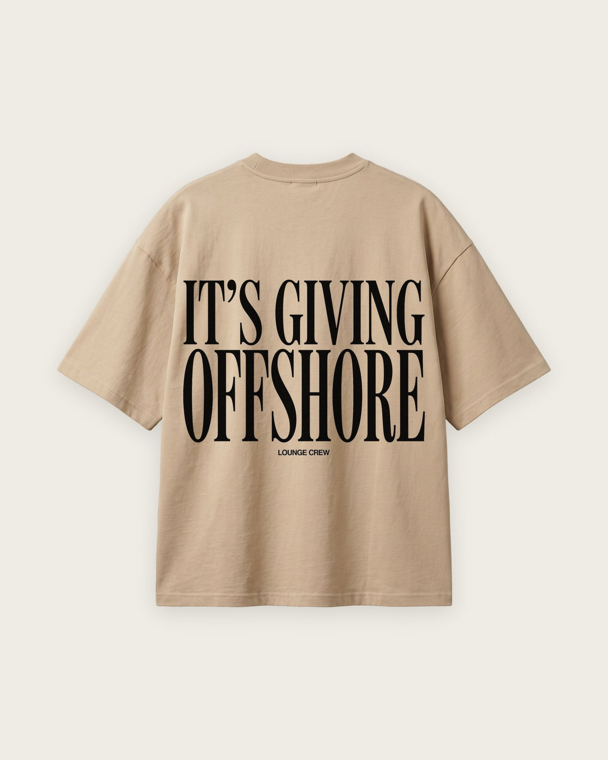 Camiseta “It's Giving Offshore” — Areia
