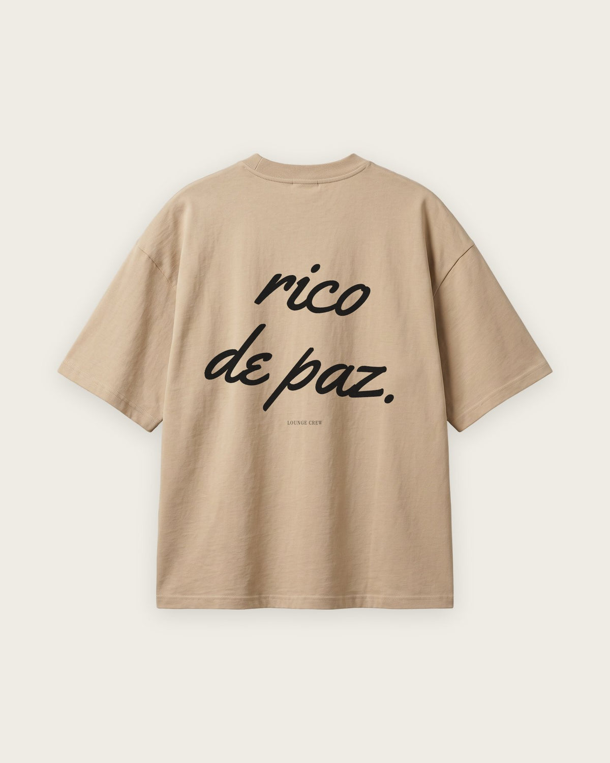 Camiseta Oversized “Rico de Paz” — Areia