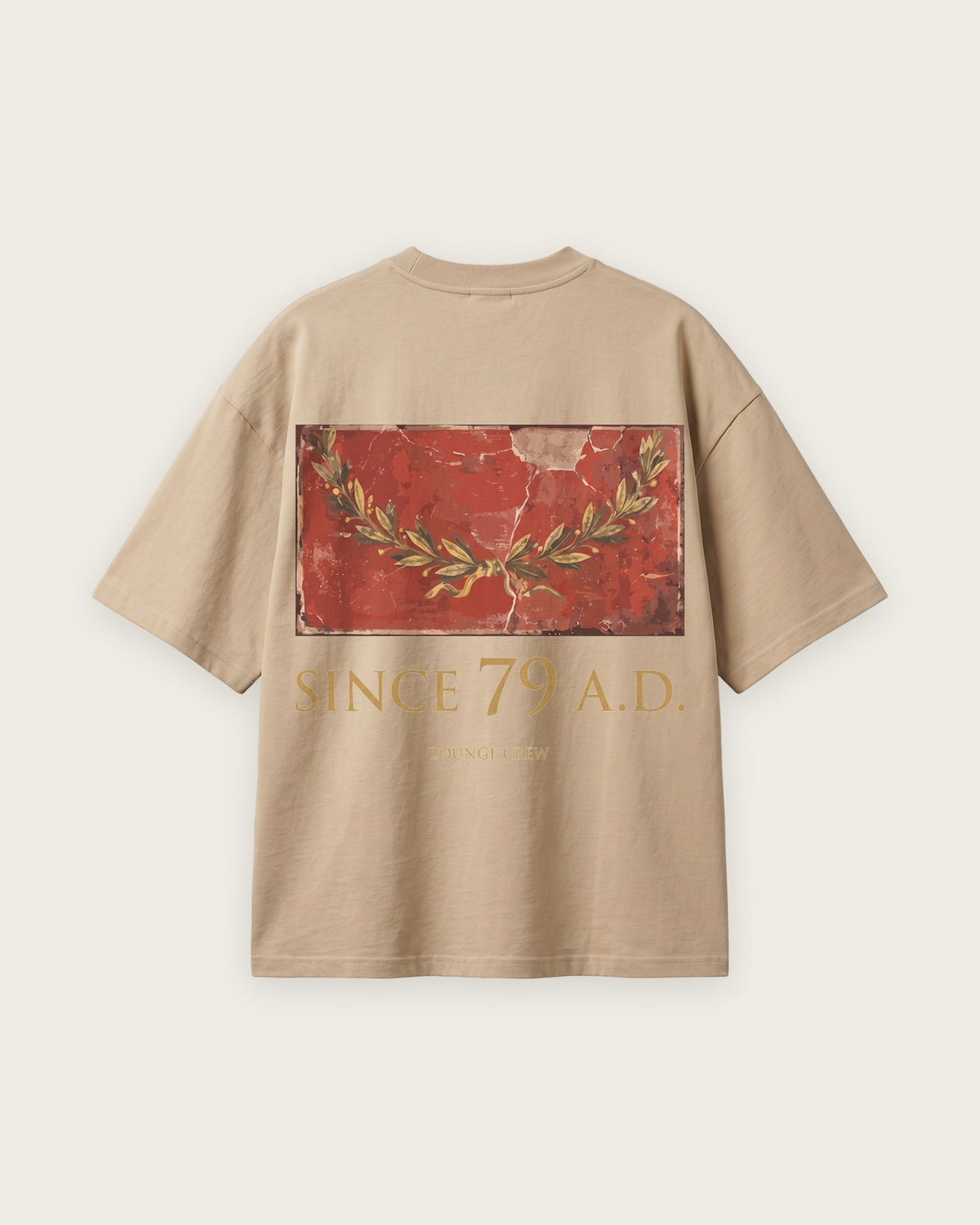 Camiseta “Since 79 A.D.” — Areia