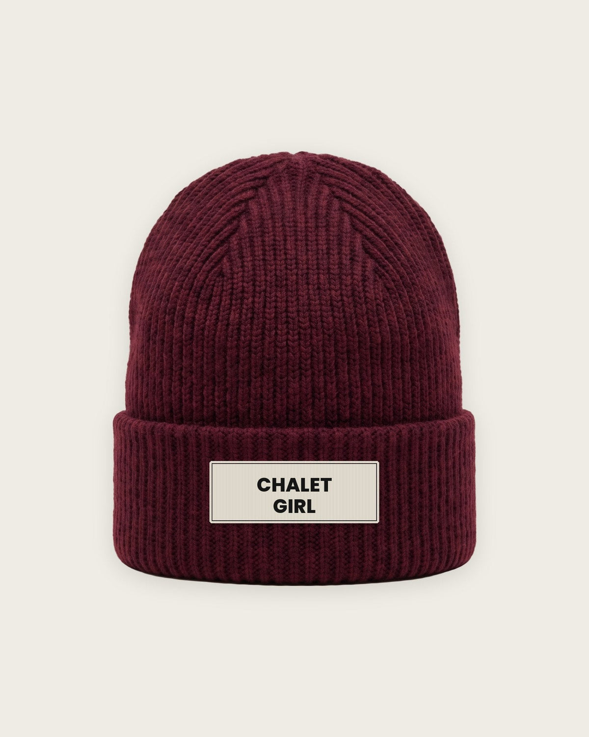 Gorro Canelado “Chalet Girl” — Bordô