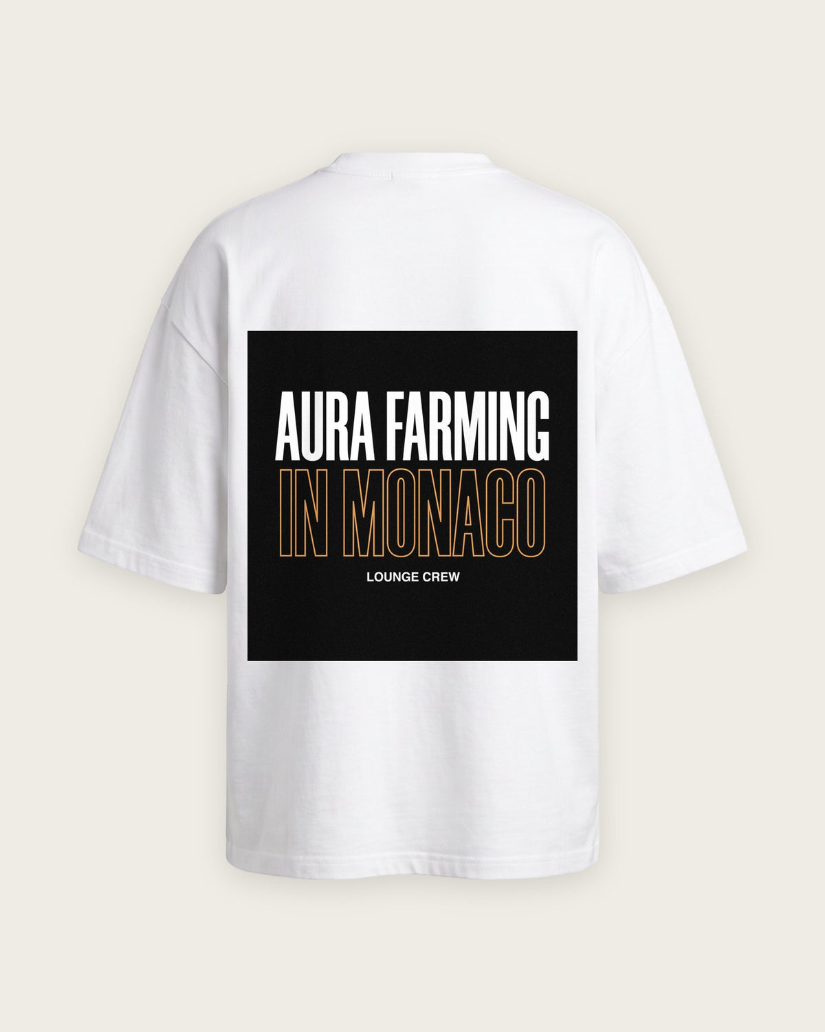 Camiseta “Aura Farming in Monaco” — Branco