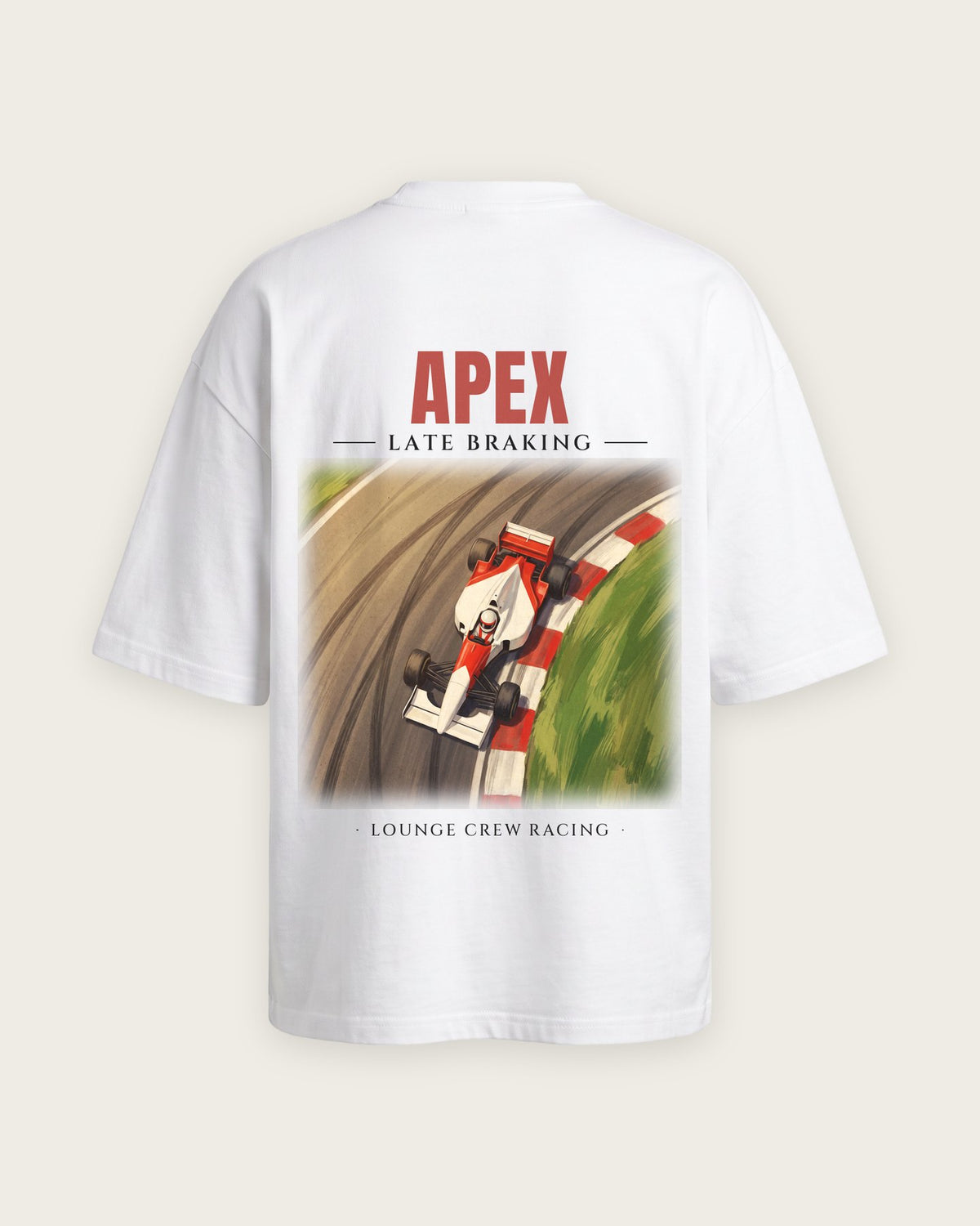 Camiseta “Apex” — Branco — oversized
