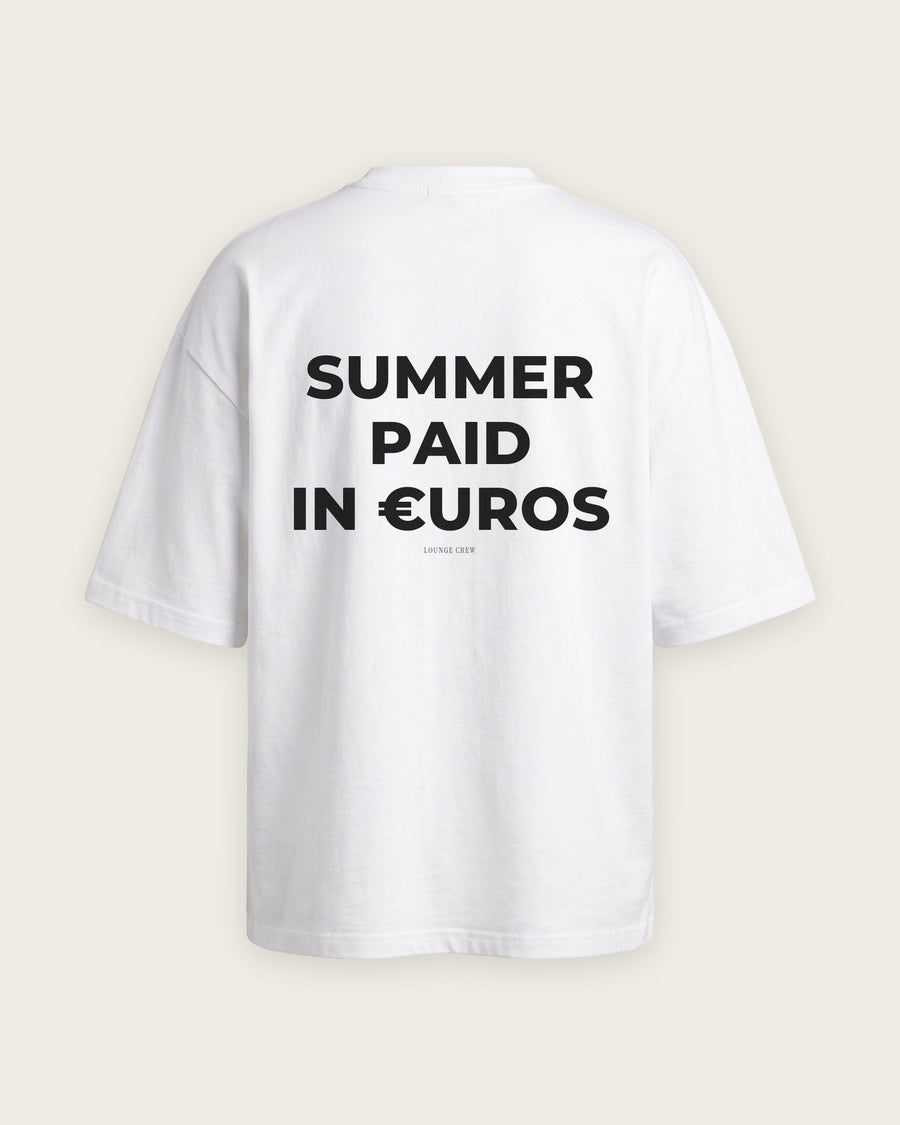 Camiseta Oversized “Summer Paid in Euros”