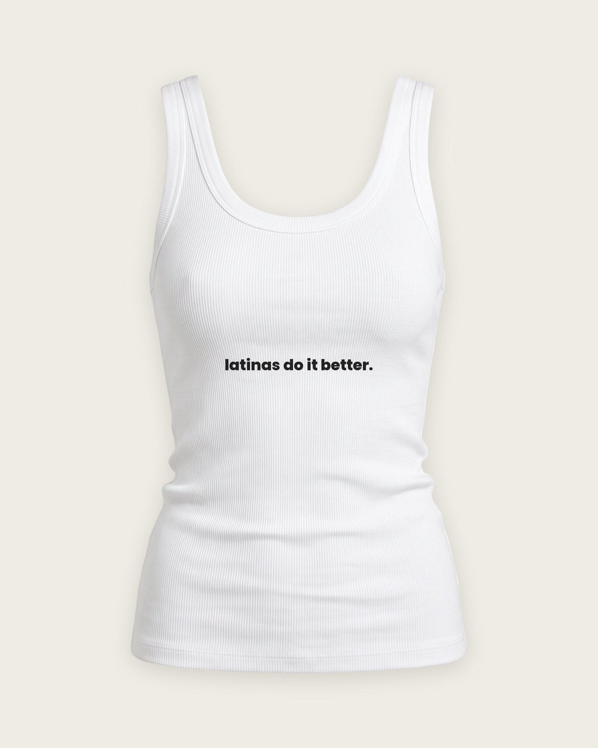 Regata Canelada “Latinas Do It Better” — Branco