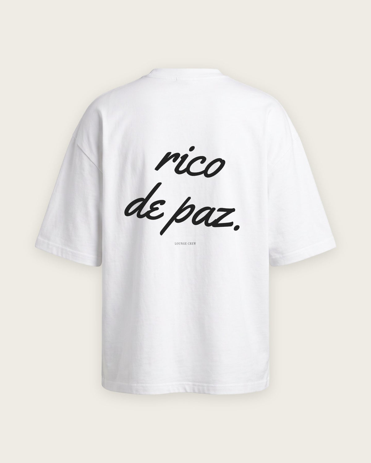 Camiseta Oversized “Rico de Paz” — Branco