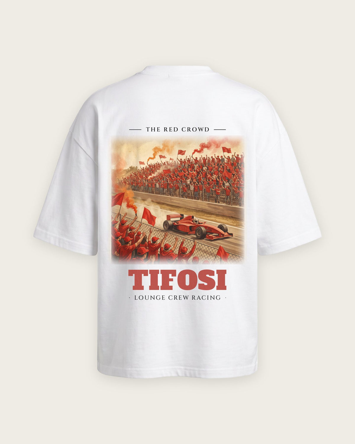 Camiseta “Tifosi” — Branco — oversized