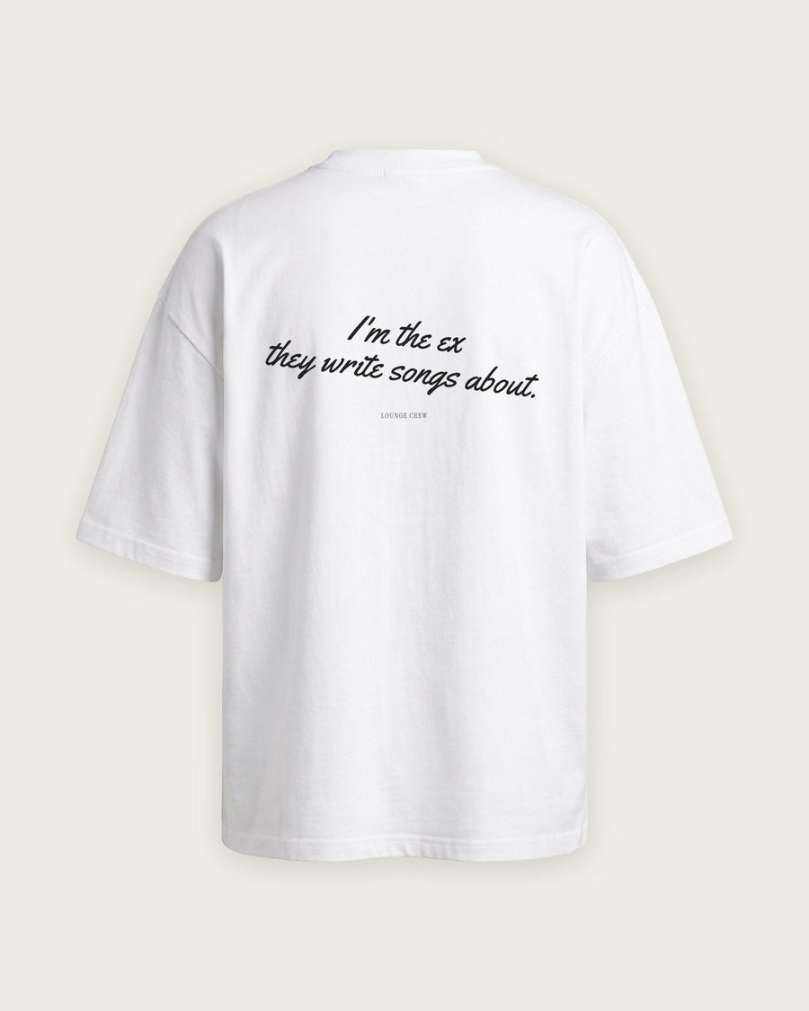 Camiseta Oversized “I'm the Ex They Write Songs About”