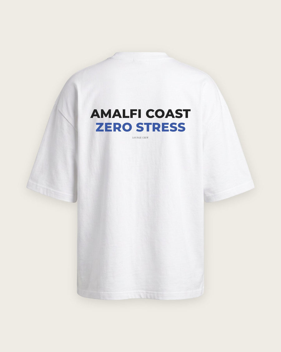 Camiseta Oversized “Amalfi Coast, Zero Stress”