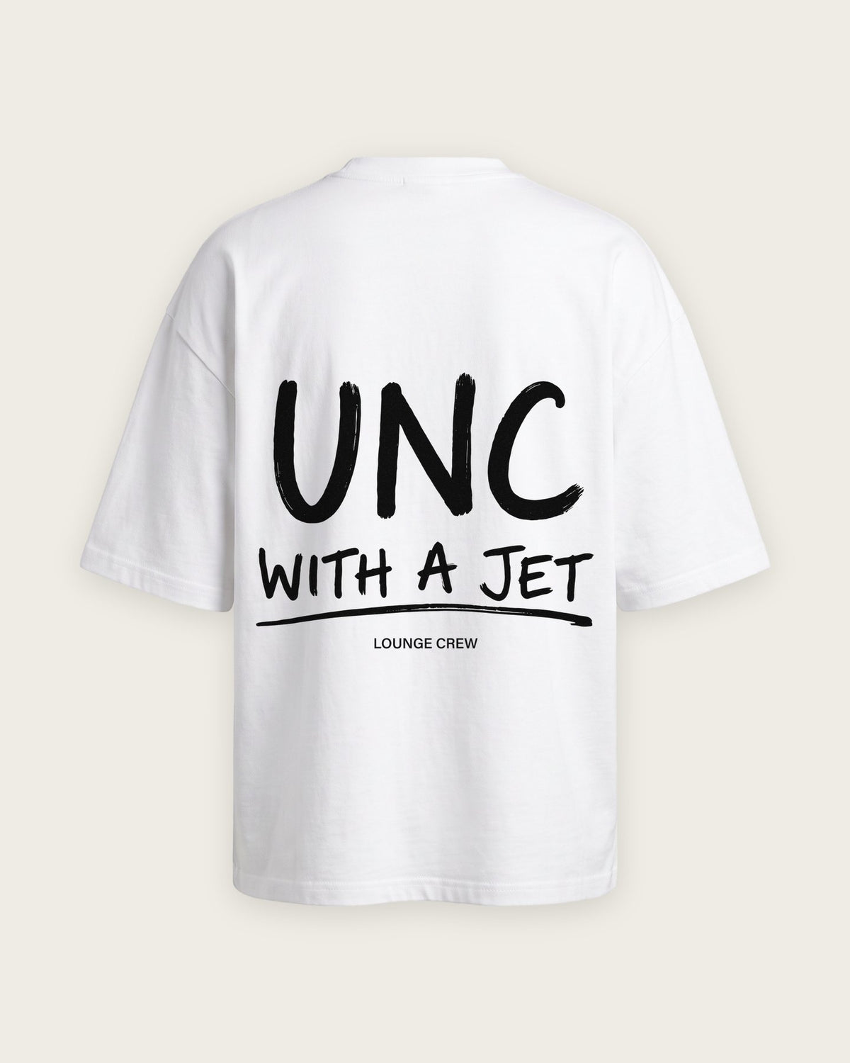 Camiseta “UNC with a Jet” — Branco