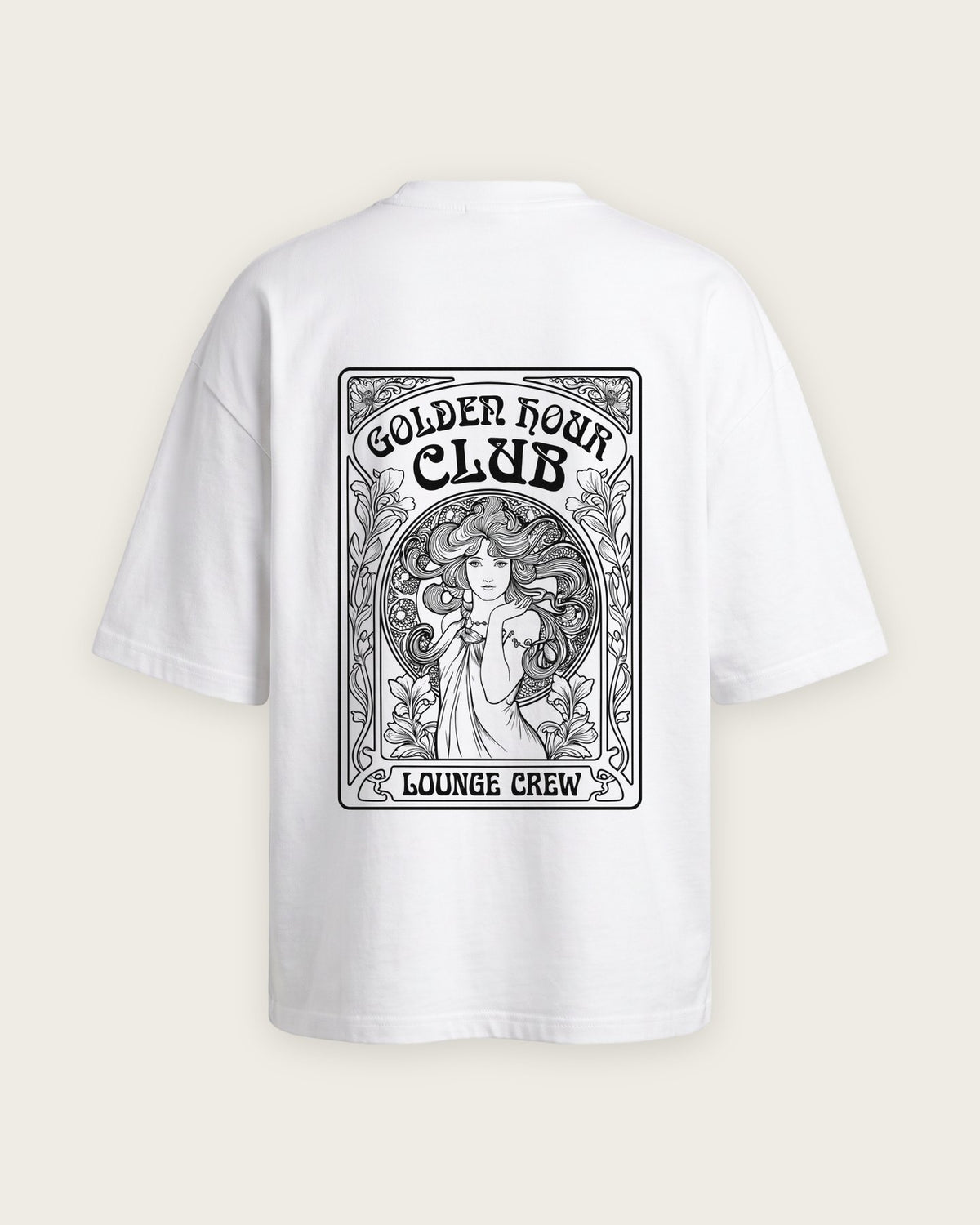 Camiseta “Golden Hour Club” — Branco