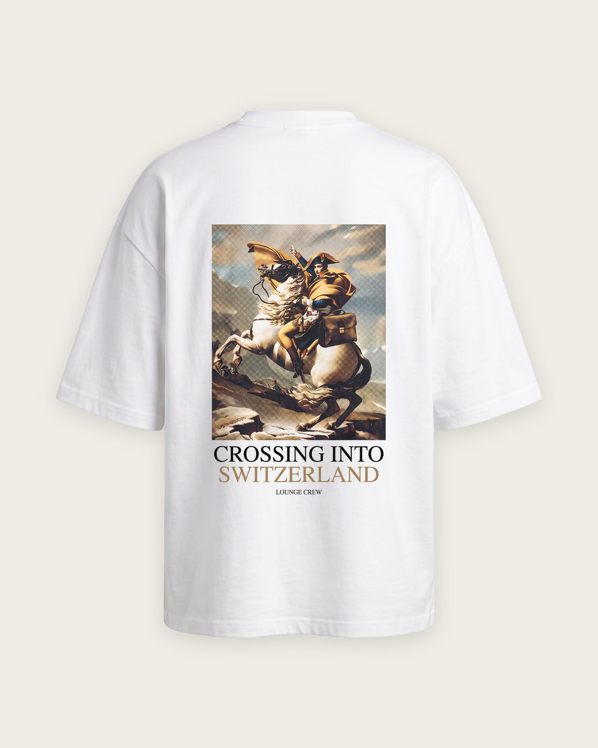 Camiseta “Crossing into Switzerland” — Branco