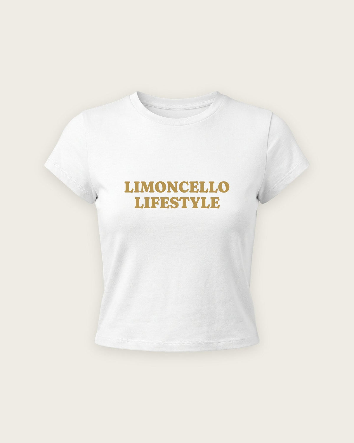Baby Tee “Limoncello Lifestyle” — Branco