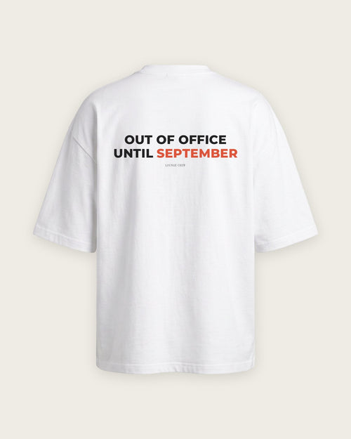 Camiseta “Out of Office Until September”