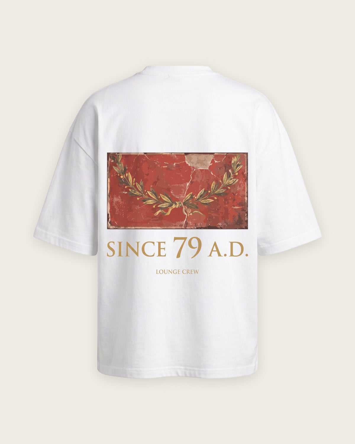 Camiseta “Since 79 A.D.” — Branco