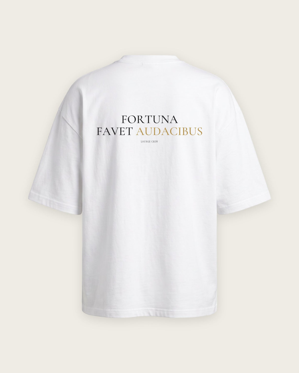 Camiseta “Fortuna Favet Audacibus” — Branco