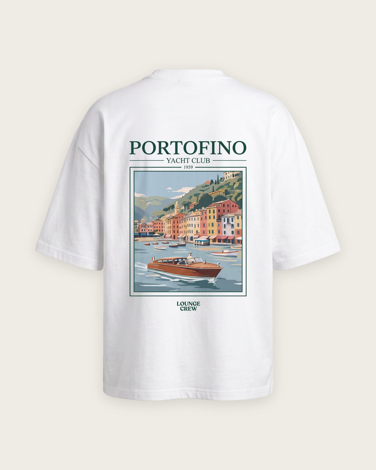 Camiseta “Portofino Yacht Club 1959” — Branco