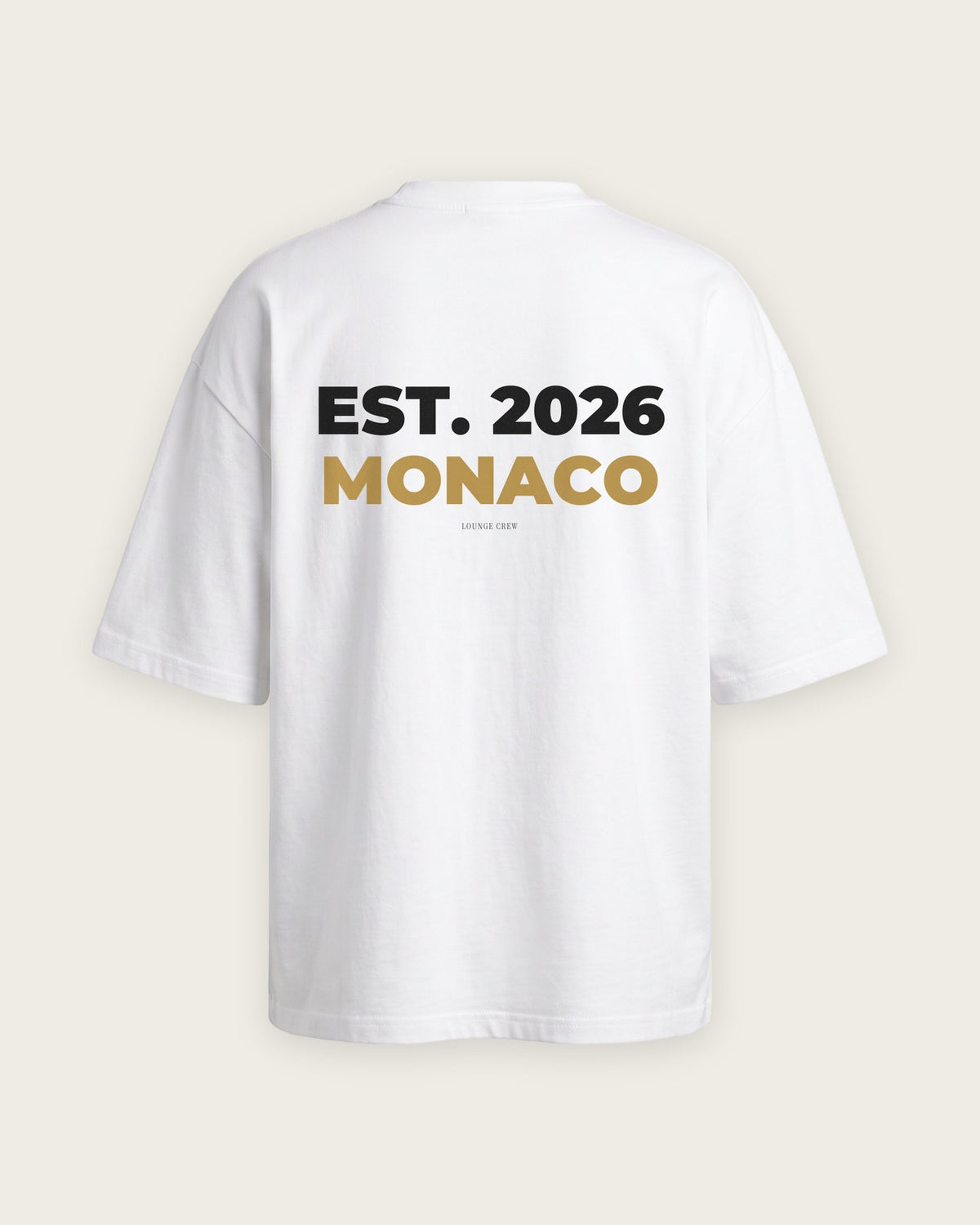 Camiseta “Est. 2026 Monaco” — Branco