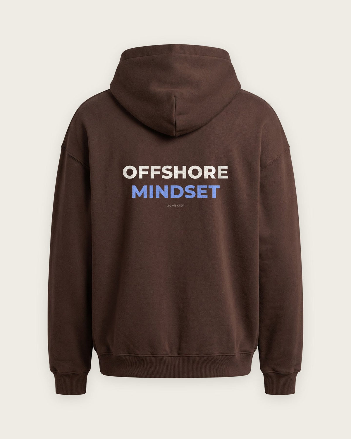 Moletom Oversized “Offshore Mindset” — Chocolate