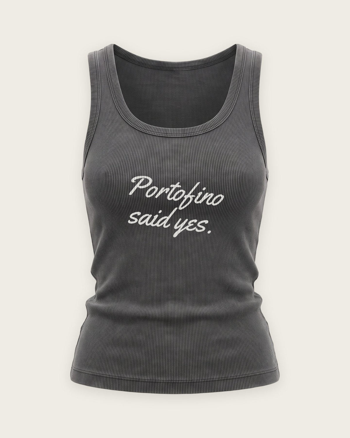 Regata Canelada “Portofino Said Yes” — Cinza Estonado
