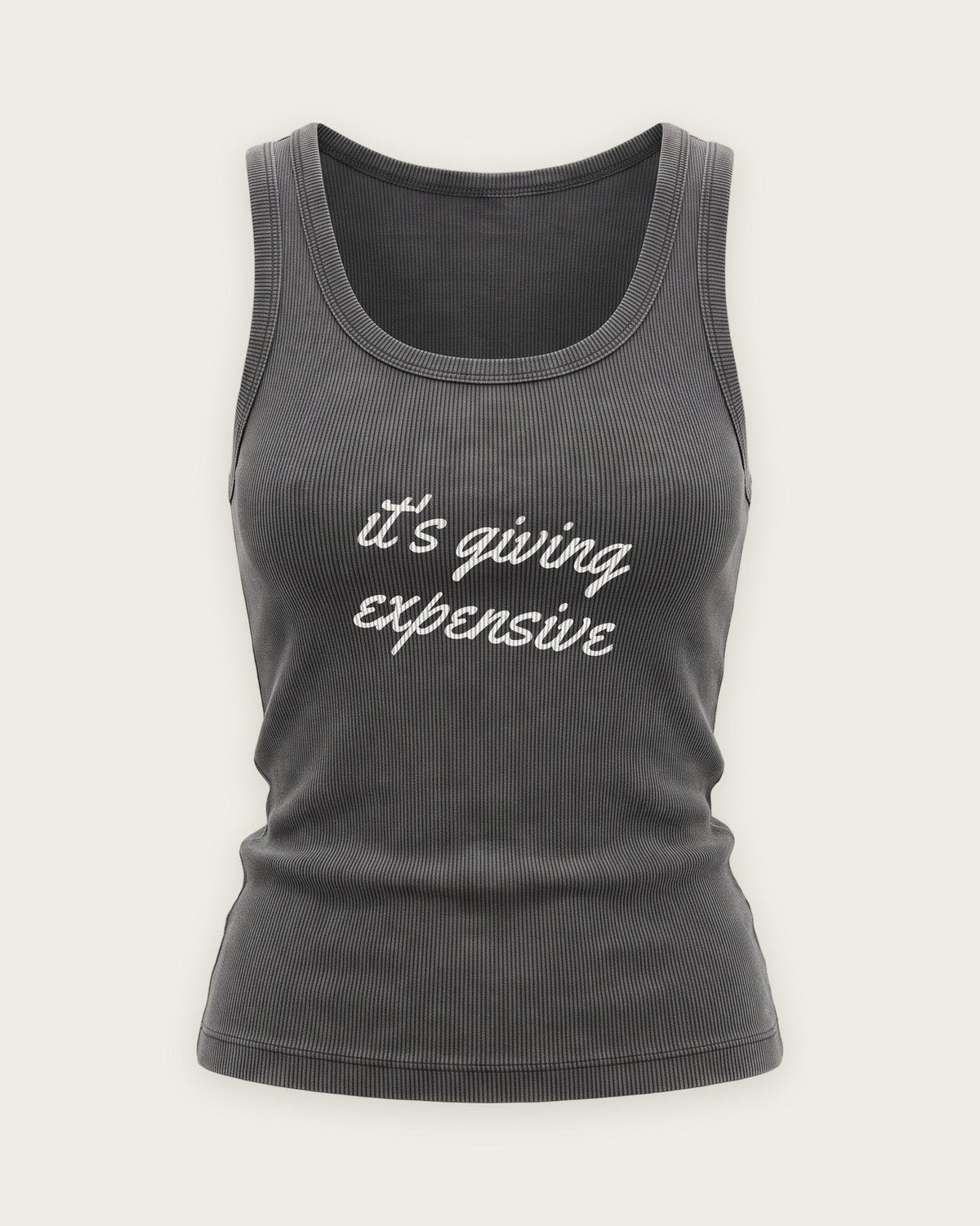 Regata Canelada “It's Giving Expensive” — Cinza Estonado