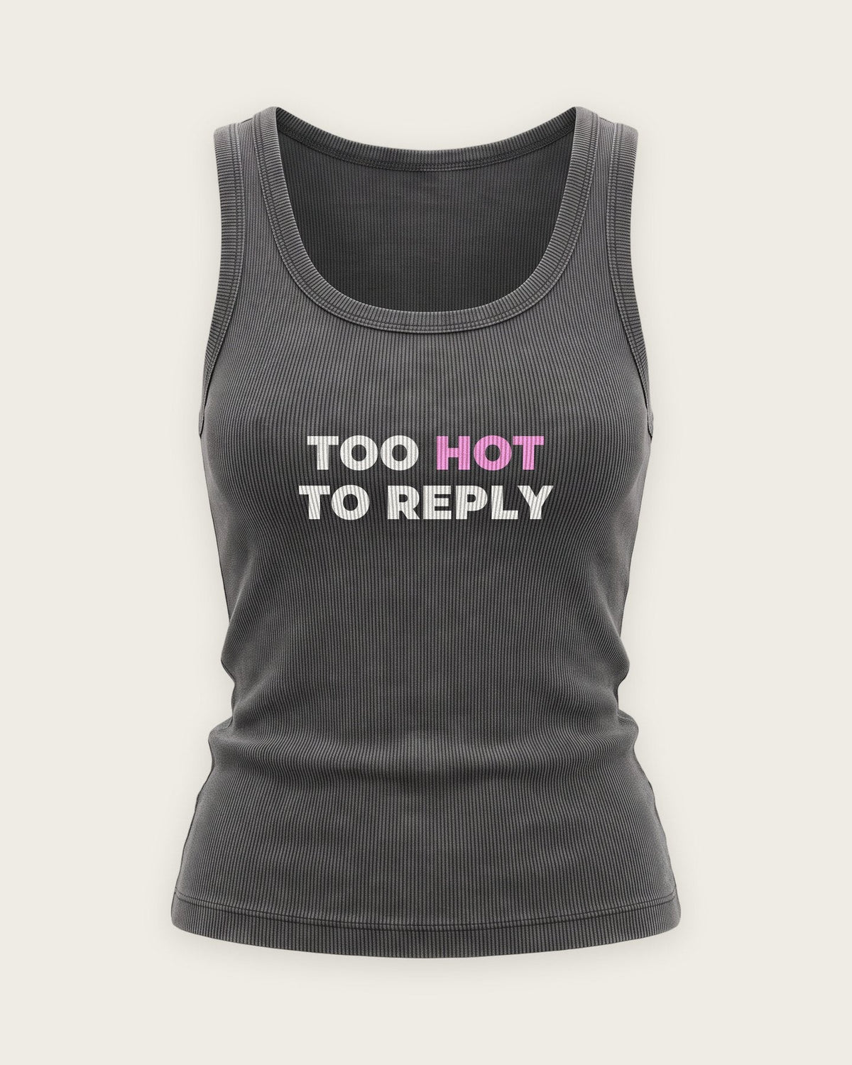Regata Canelada “Too Hot to Reply” — Cinza Estonado