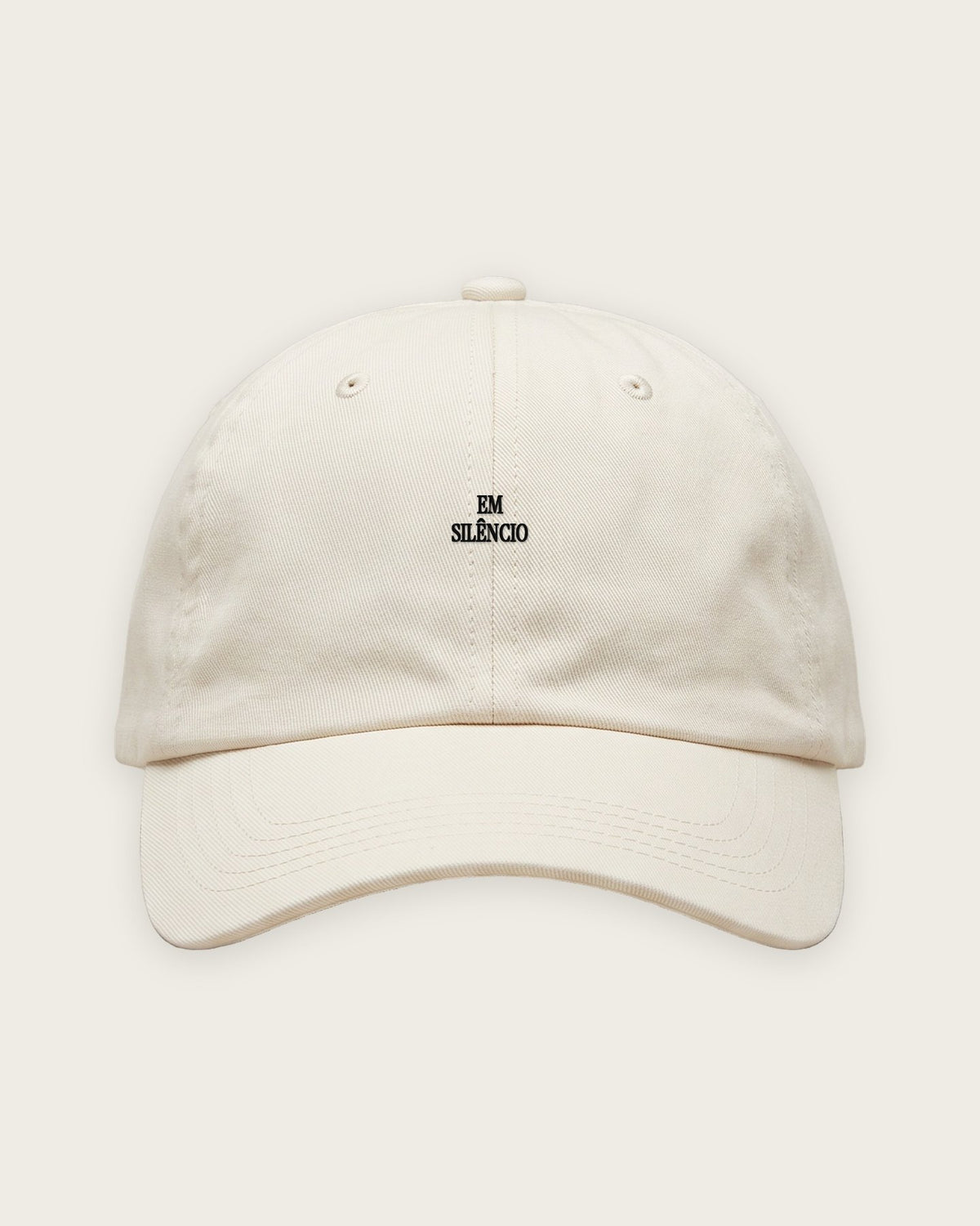Boné Dad Hat “Trabalhando em Silêncio” — Off-White