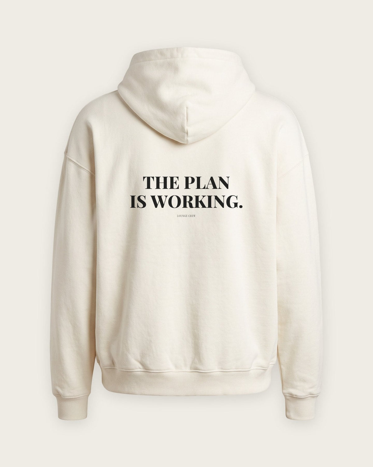 Moletom Oversized “The Plan Is Working” — Off-White