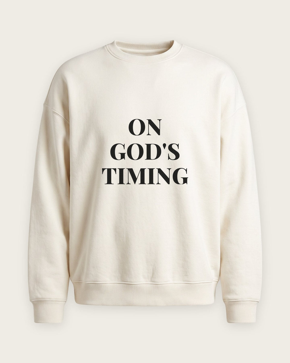 Moletom Careca “On God's Timing” — Off-White