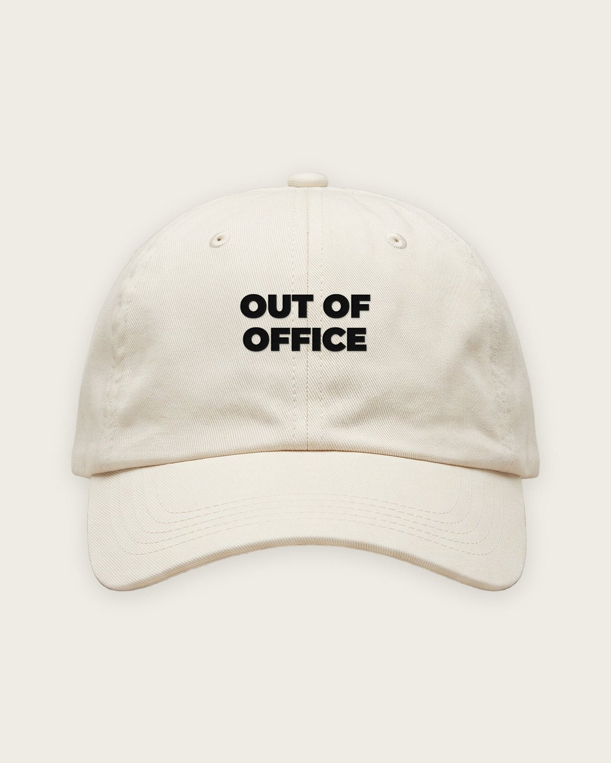 Boné Dad Hat “Out of Office Until September” — Off-White