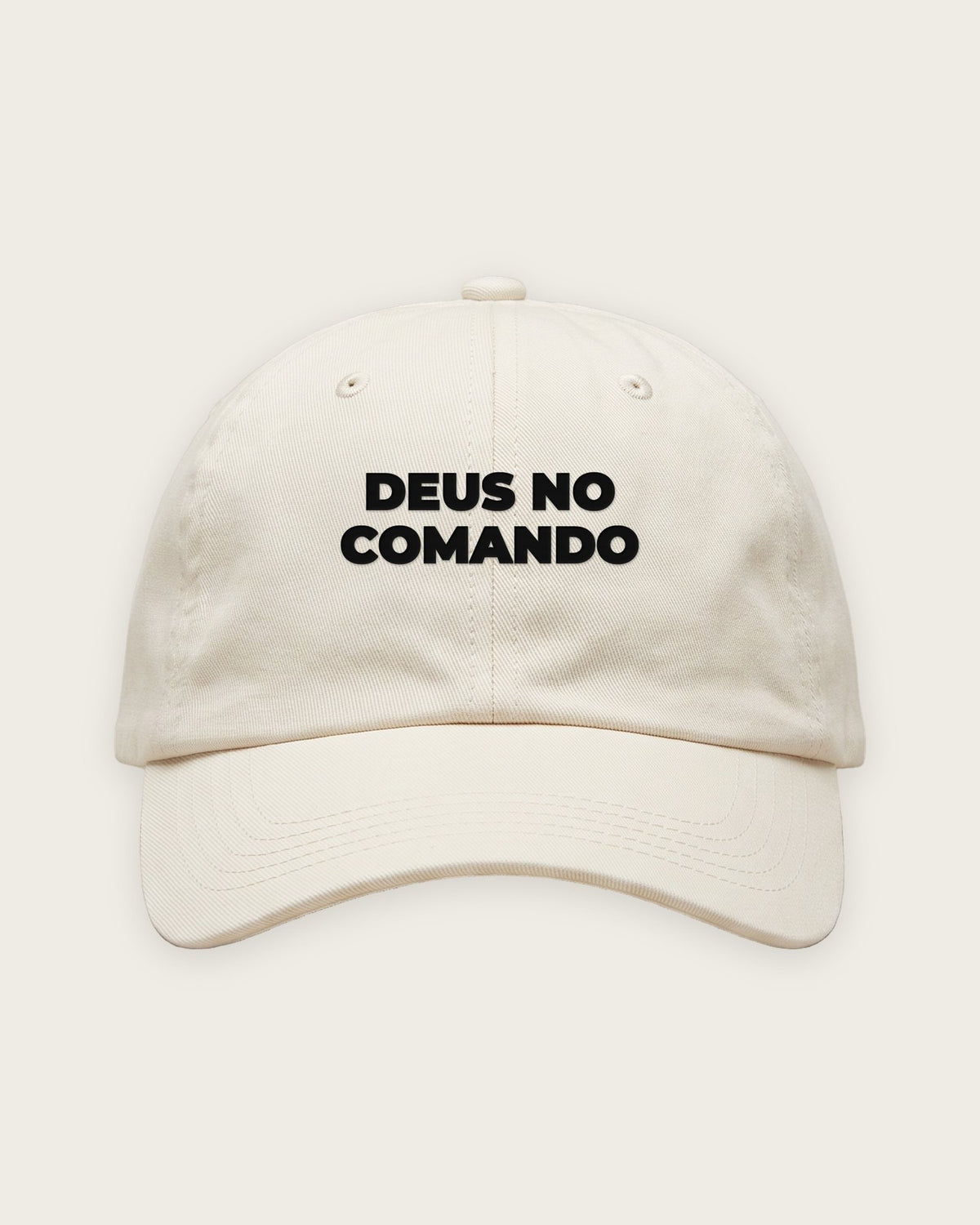 Boné Dad Hat “Deus no Comando” — Off-White