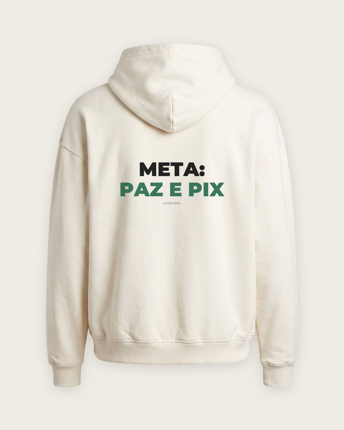 Moletom Oversized “Meta: Paz e Pix” — Off-White