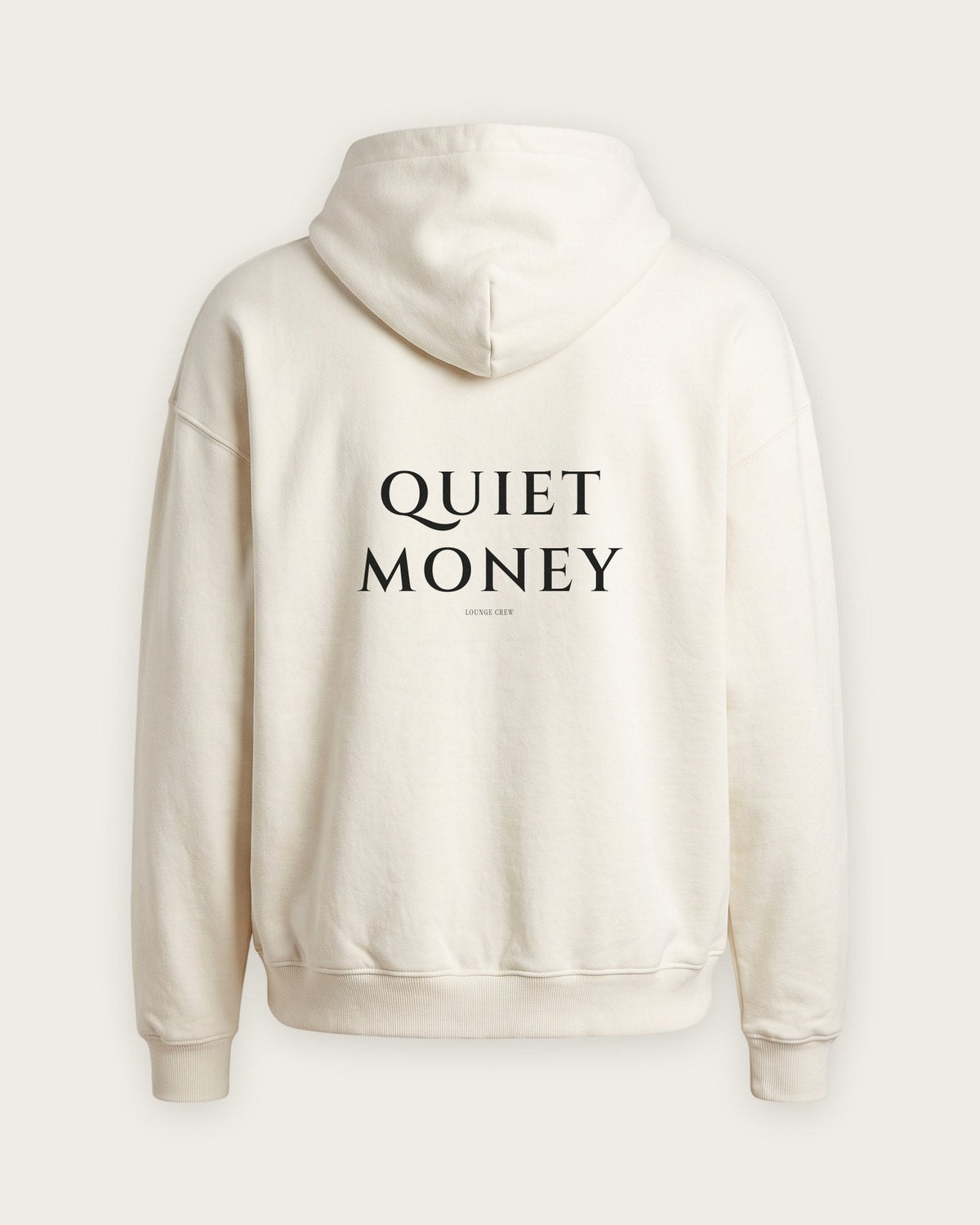 Moletom Oversized “Quiet Money” — Off-White