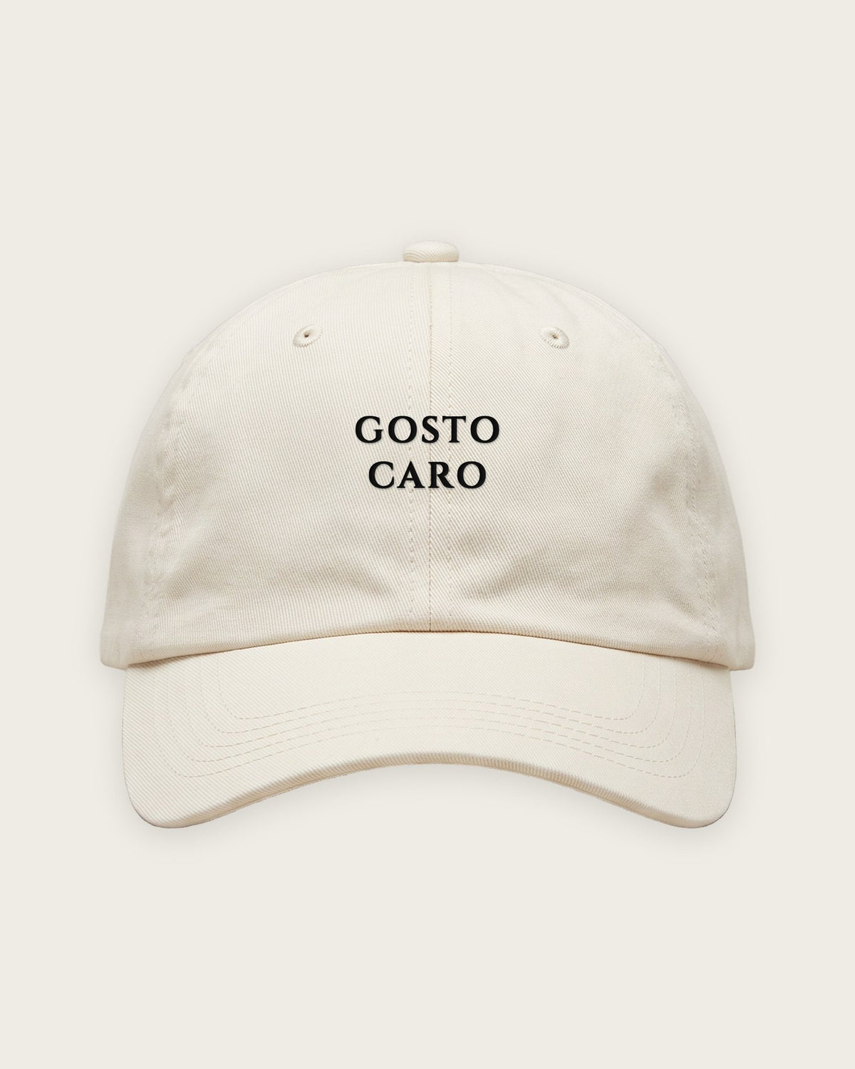 Boné Dad Hat “Gosto Caro” — Off-White