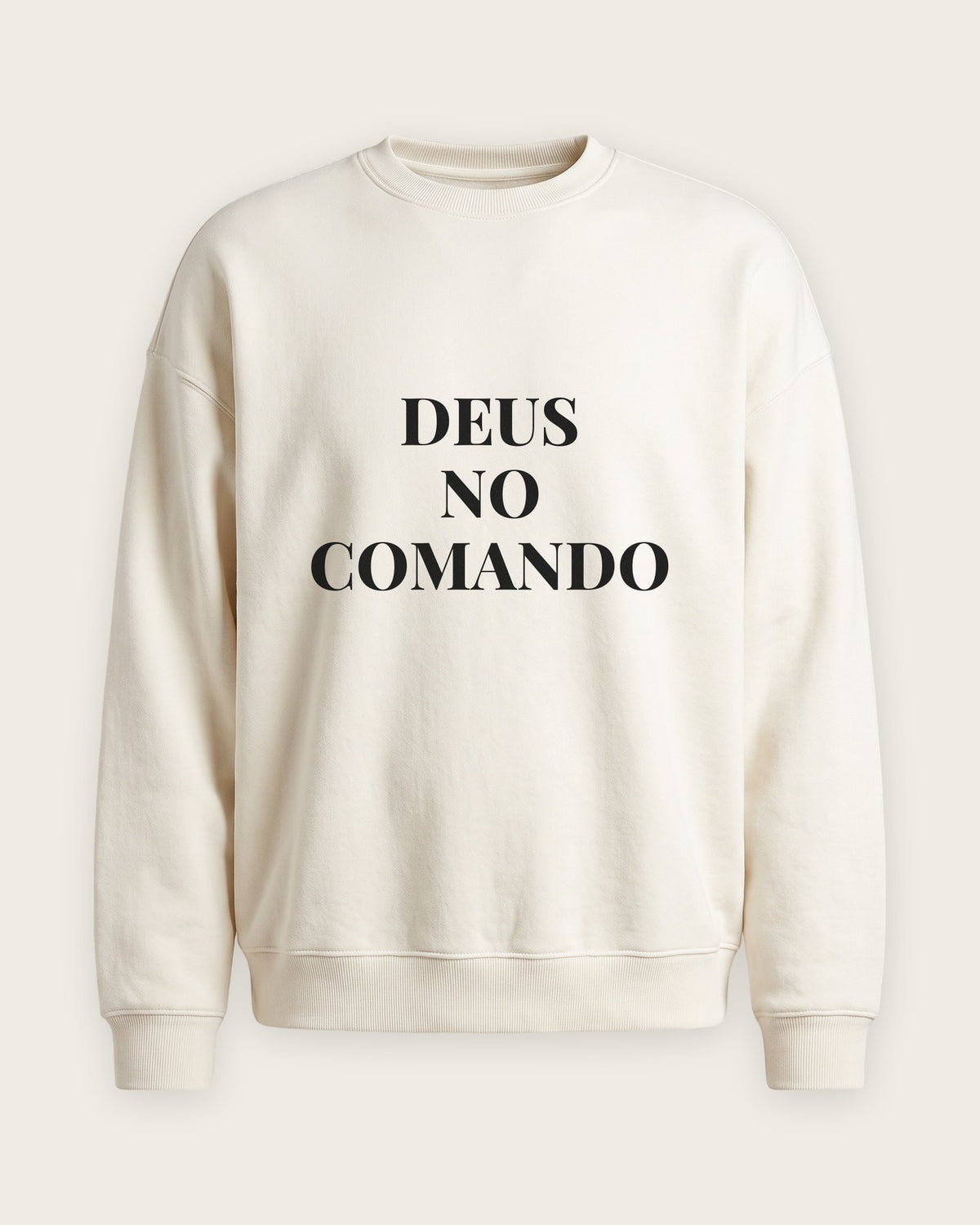 Moletom Careca “Deus no Comando” — Off-White