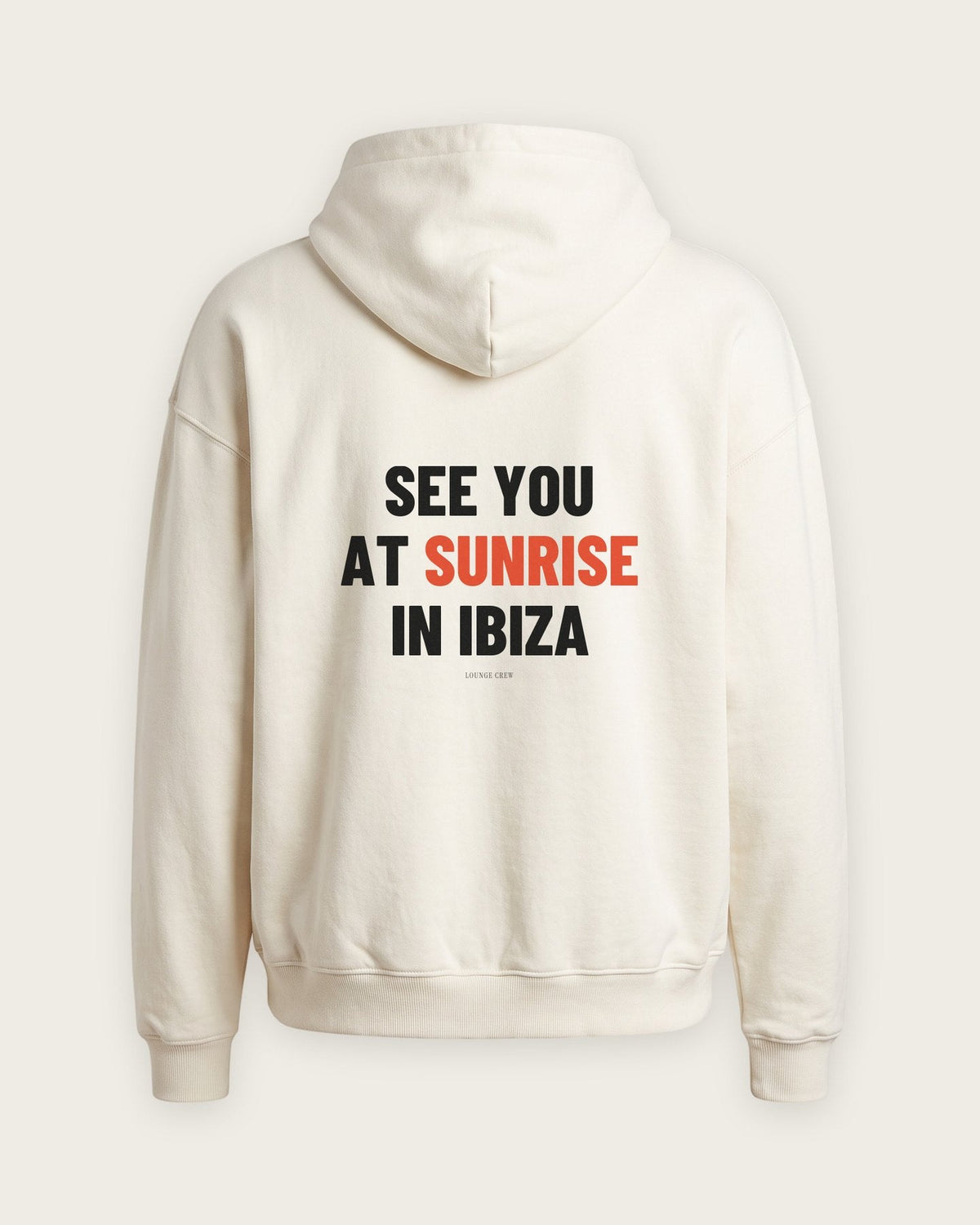 Moletom Oversized “See You at Sunrise in Ibiza” — Off-White