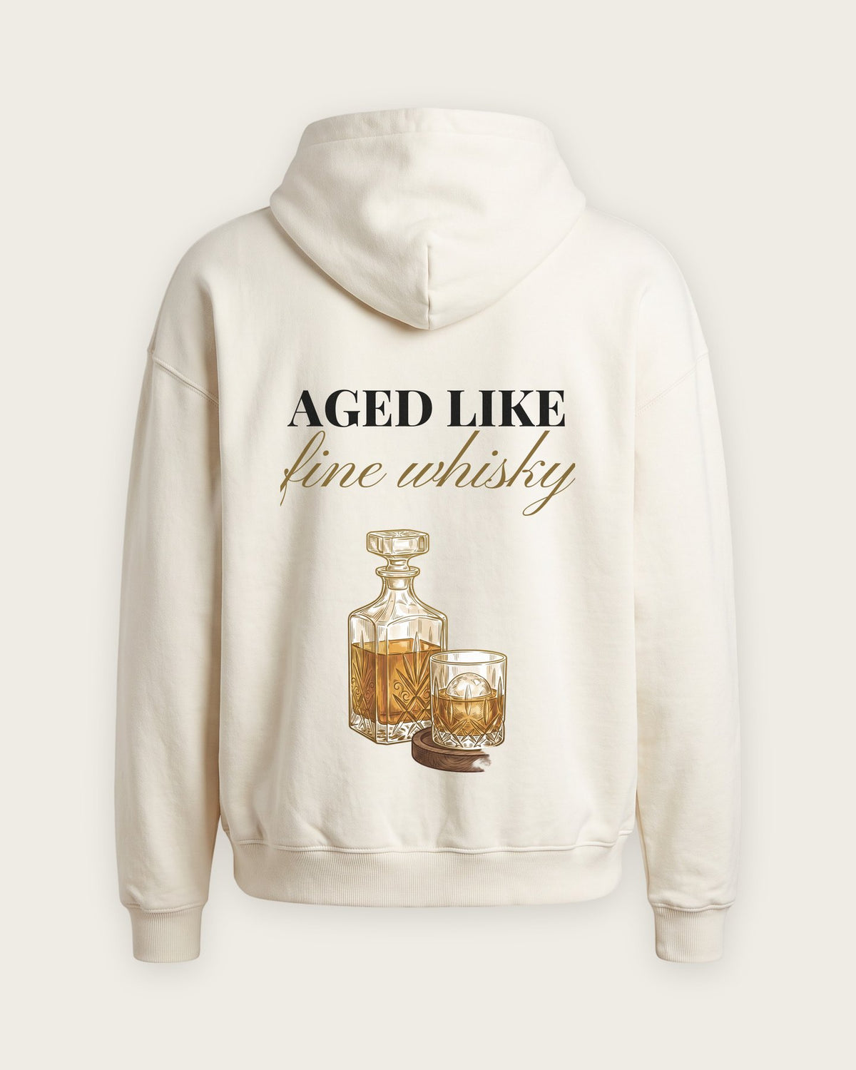 Moletom Oversized “Aged Like Fine Whisky” — Off-White
