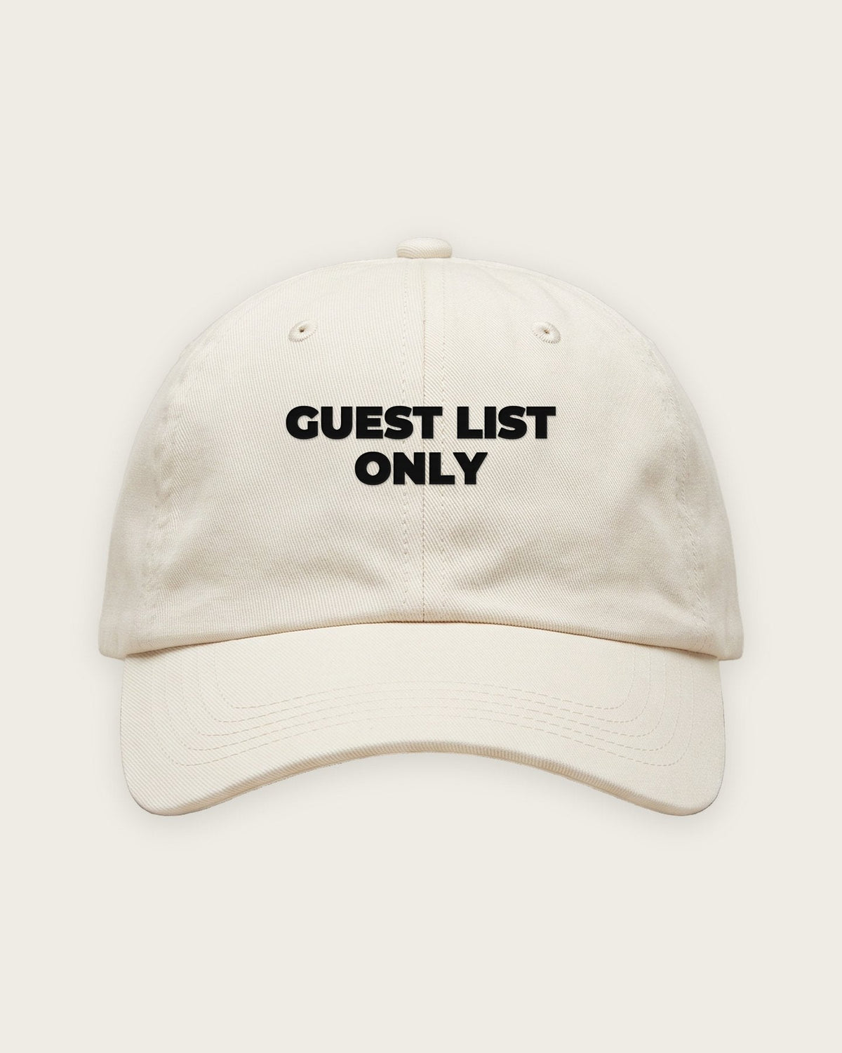 Boné Dad Hat “Guest List Only” — Off-White