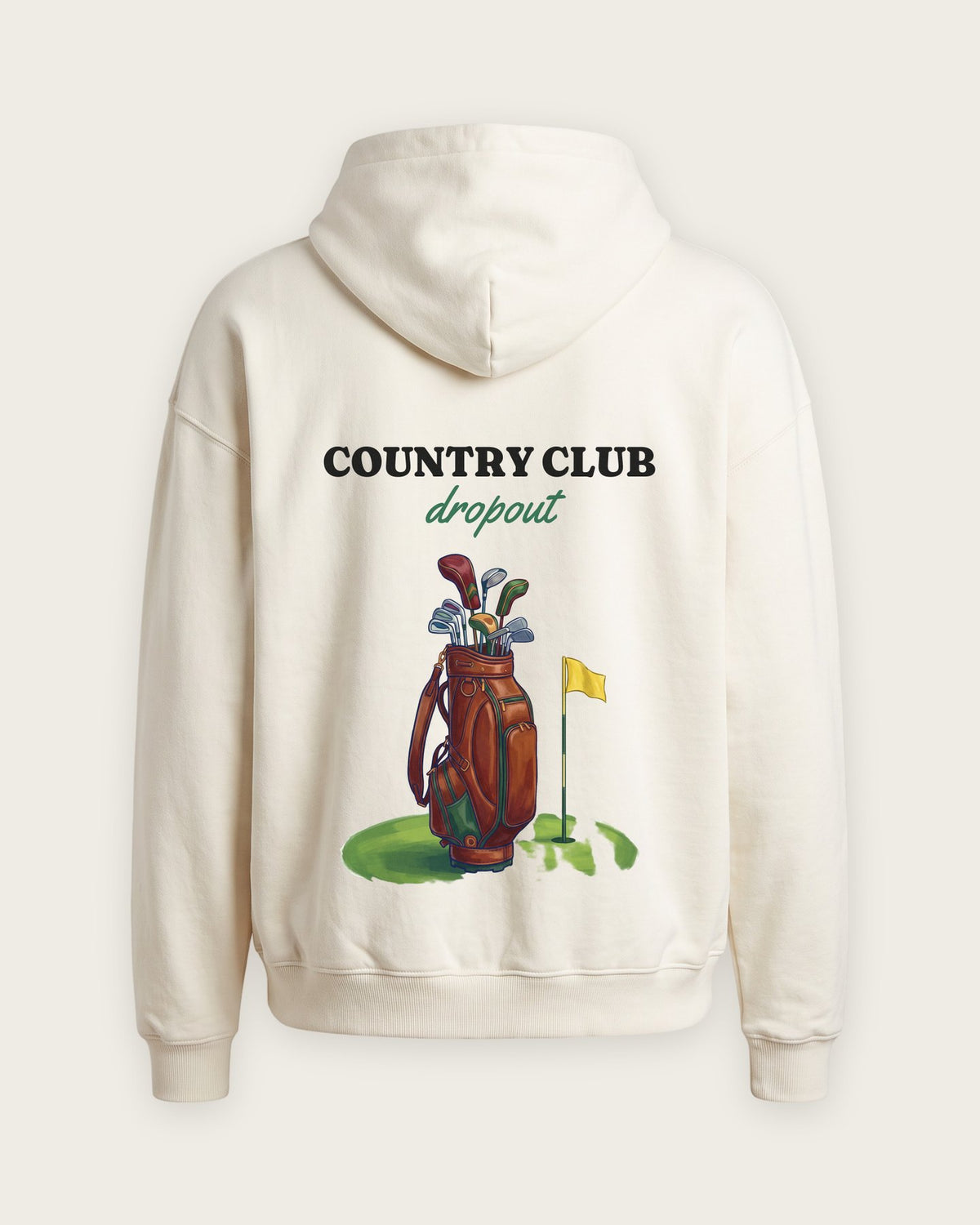 Moletom Oversized “Country Club Dropout” — Off-White