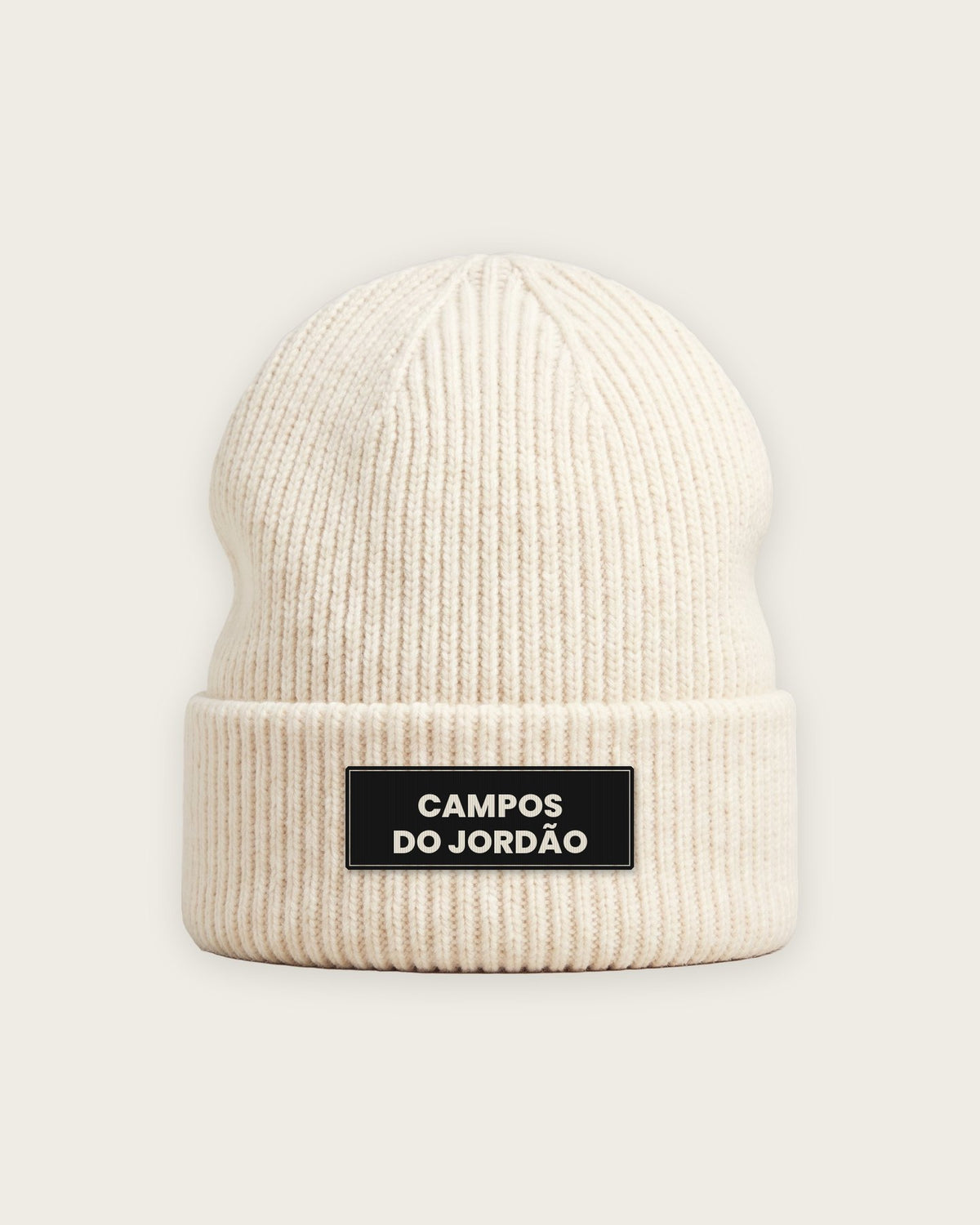 Gorro Canelado “Campos do Jordão é um Estado de Espírito” — Off-White