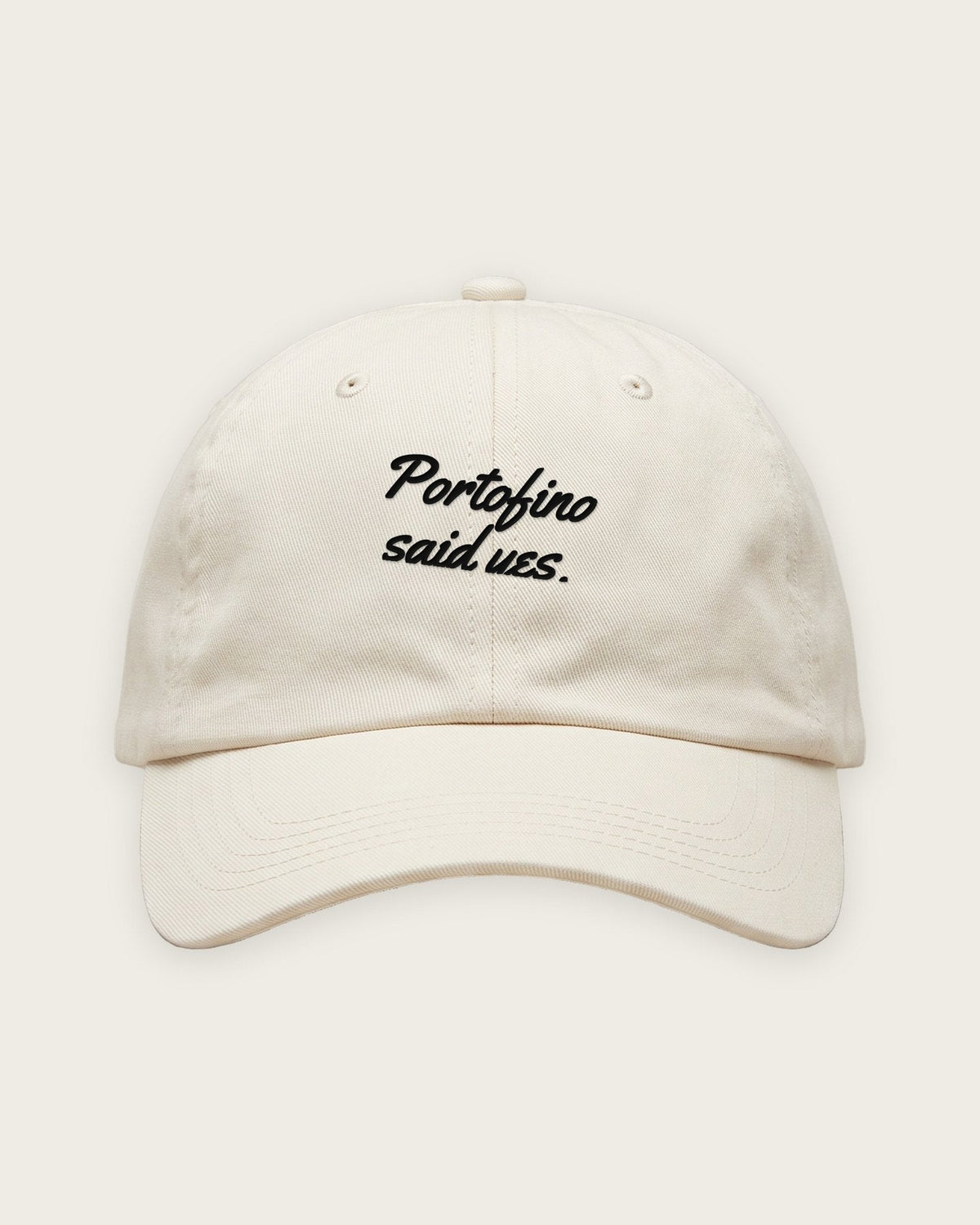 Boné Dad Hat “Portofino Said Yes” — Off-White