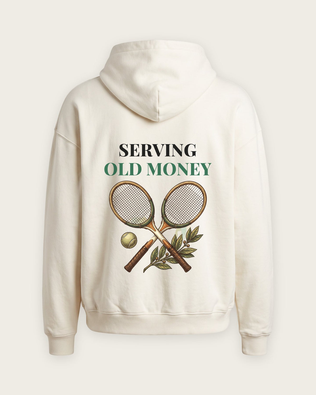 Moletom Oversized “Serving Old Money” — Off-White