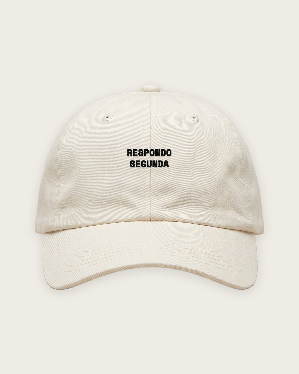 Boné Dad Hat “Respondo Segunda” — Off-White