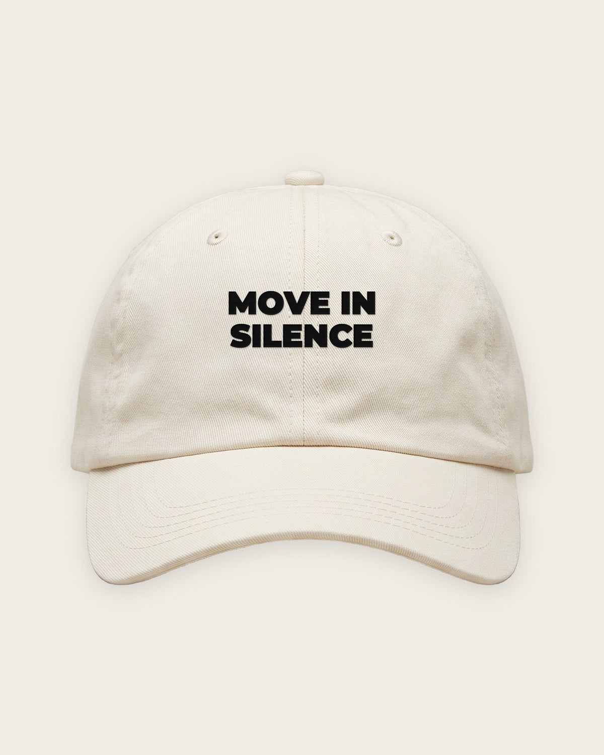 Boné Dad Hat “Move in Silence” — Off-White
