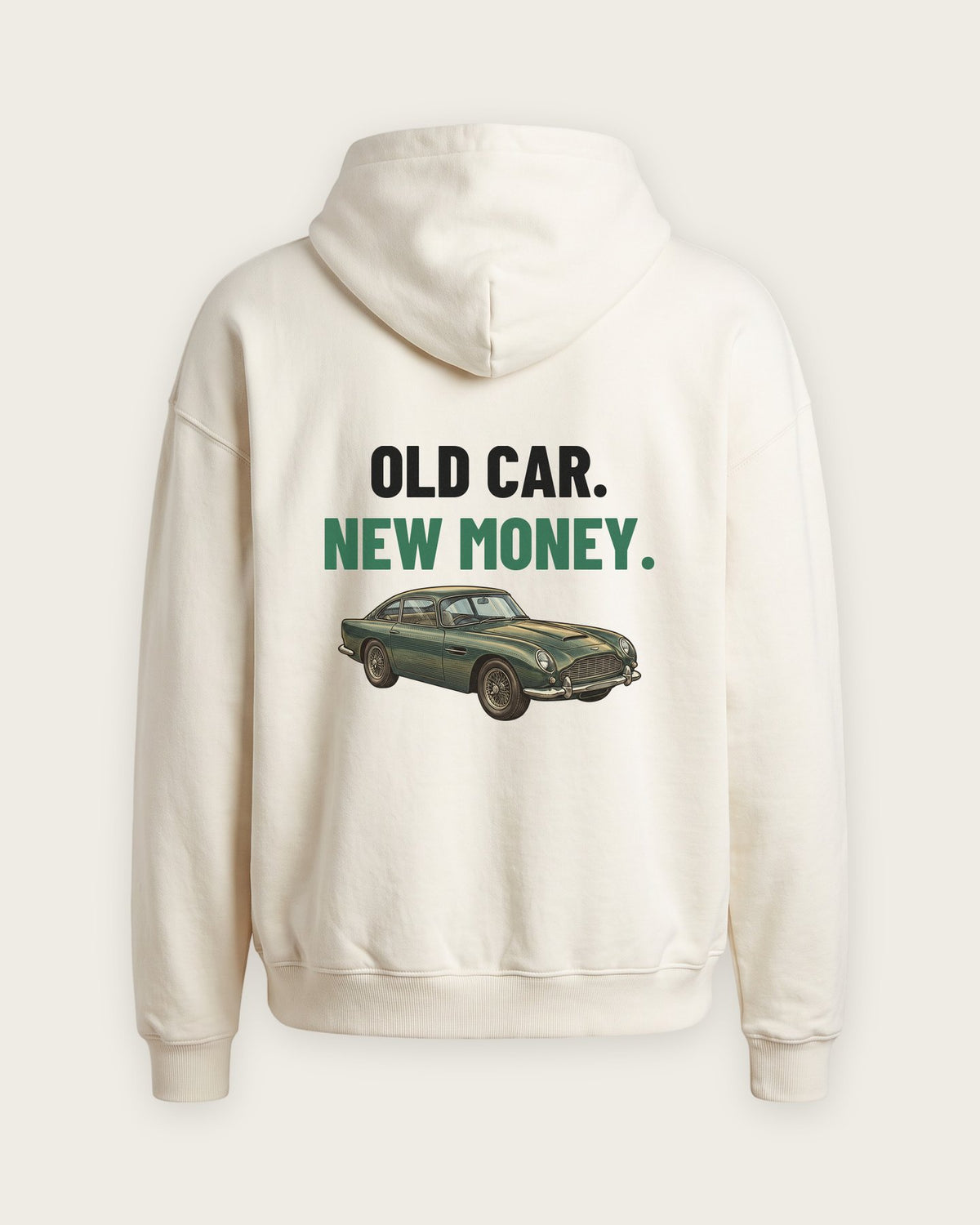 Moletom Oversized “Old Car, New Money” — Off-White