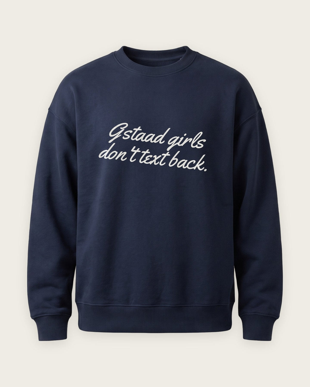 Moletom Careca “Gstaad Girls Don't Text Back” — Marinho