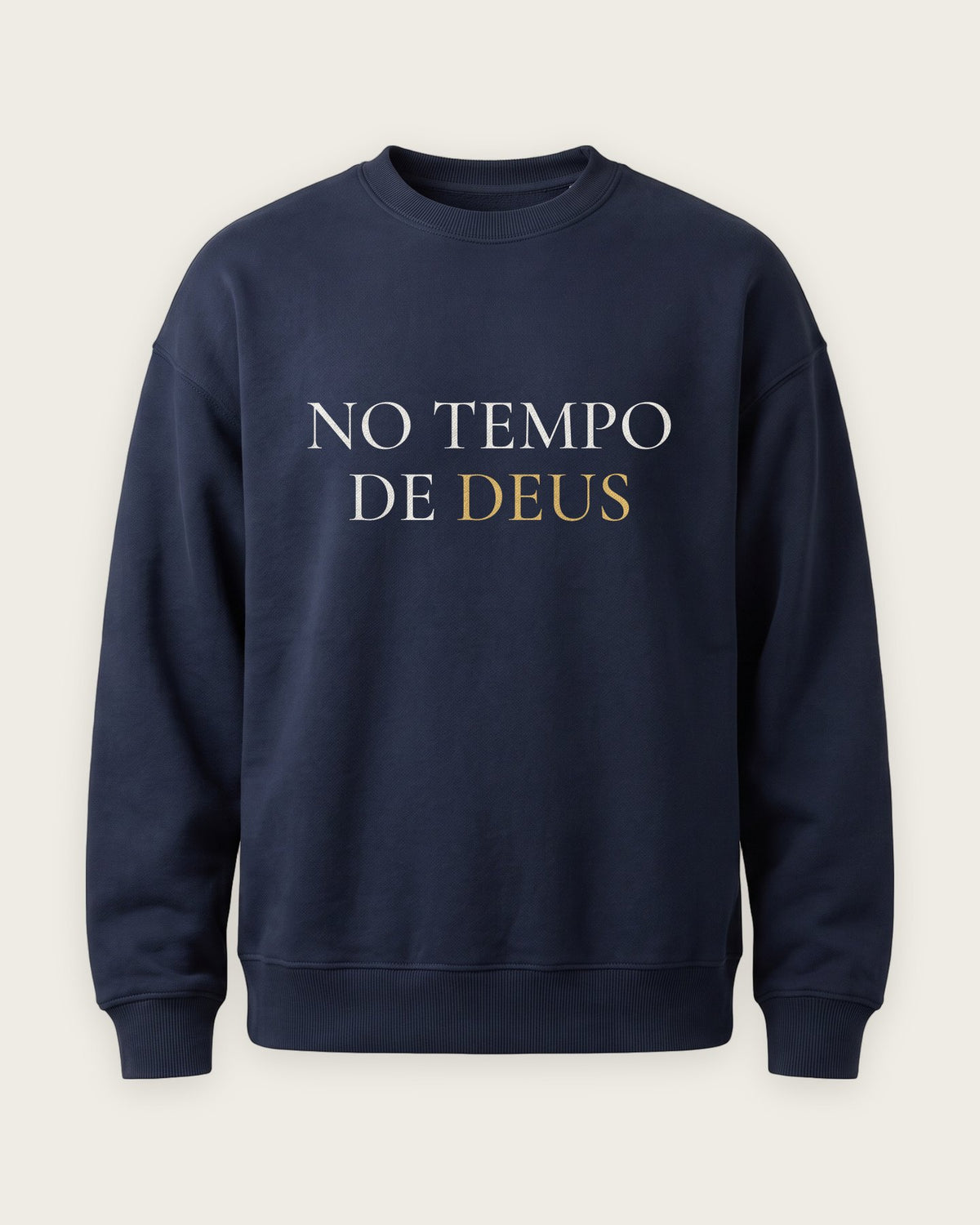 Moletom Careca “No Tempo de Deus” — Marinho